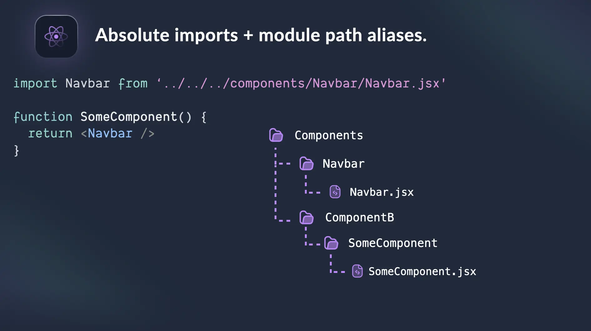 Absolute imports in React